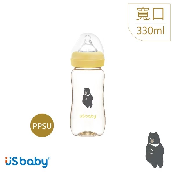 優生真母感PPSU奶瓶/330ml 黑熊