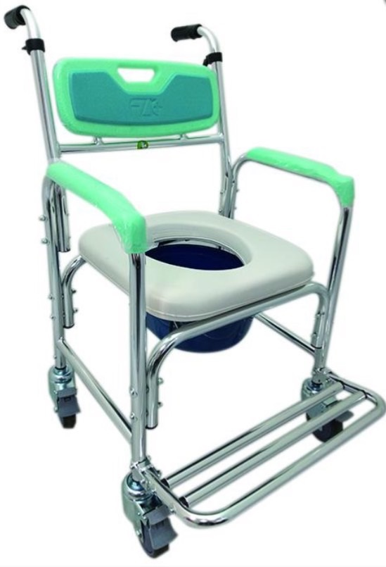 鋁合金有輪洗澡便器椅 FZK-4301Z 富士康
