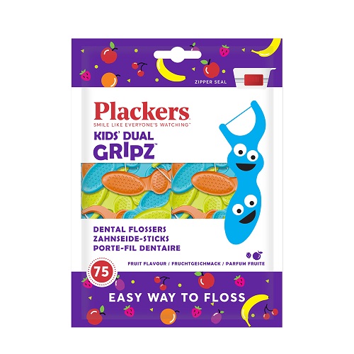 Plackers兒童果香含氟牙線棒75入