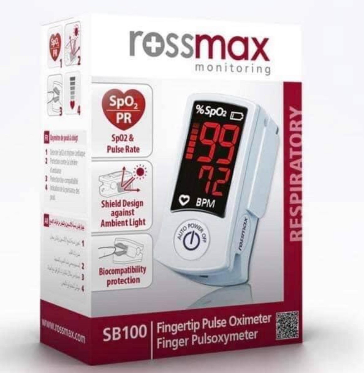 ROSSMAX-手指型血氧濃度計SB100